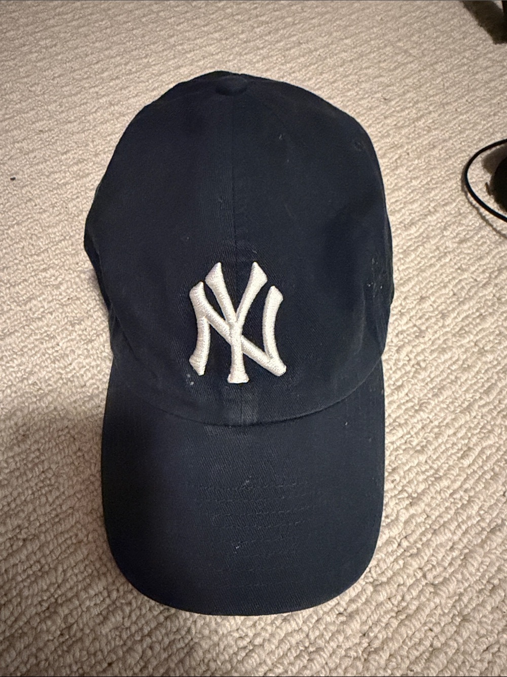 New York Yankees Navy Baseball Cap with White Logo